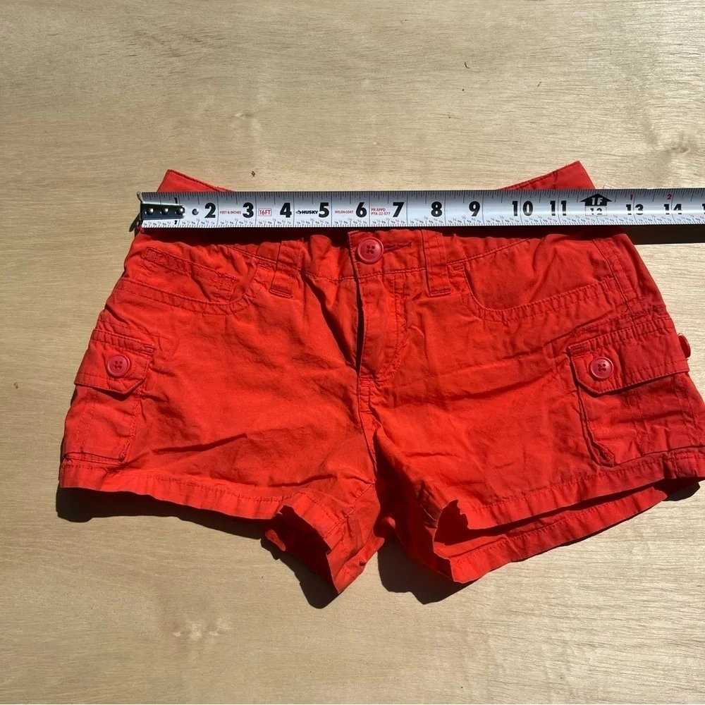 Kids Girls GAP Kids size 10 Orange Red Bright Cargo Shorts